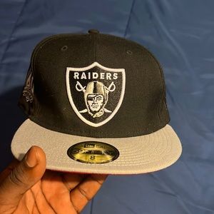 Oakland Raiders 60 year anniversary hat